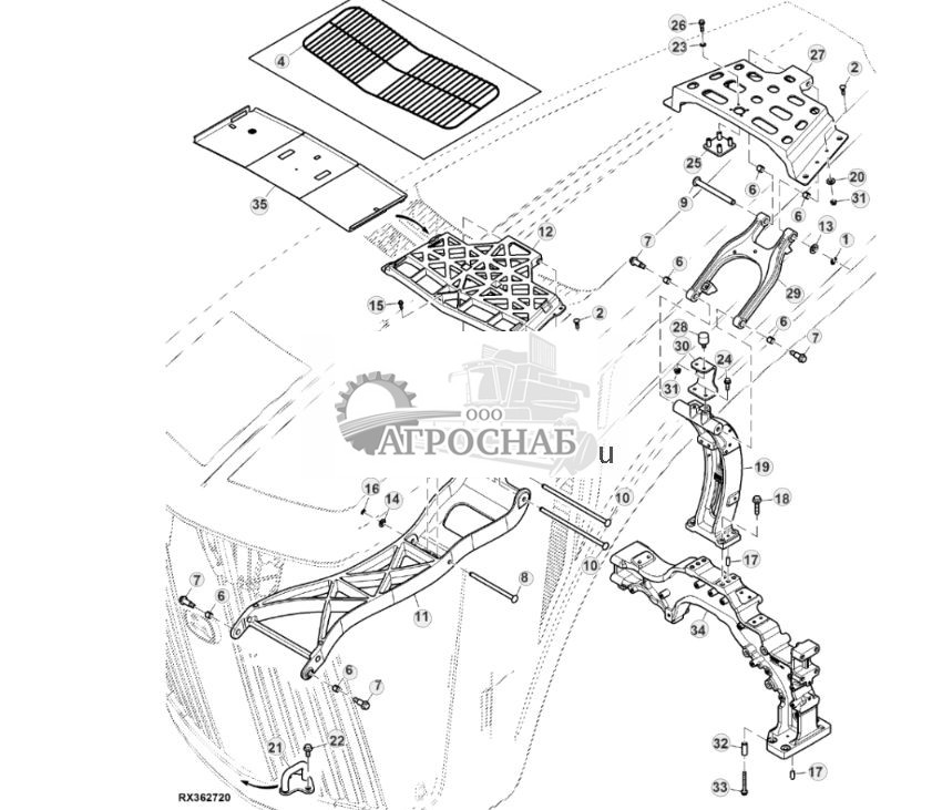 Опора капота, двигатель объемом 15,0 L (800207 - ) - ST946315 837.jpg